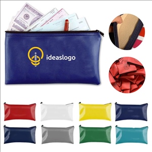 PU Leather Organizer Pouch With Zipper